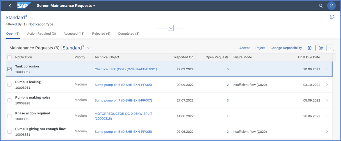 EAM-Funktionalitäten 1 in SAP S4HANA